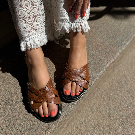 COPENHAGEN SHOES CAROLL AND ME Slippers 632 TAN