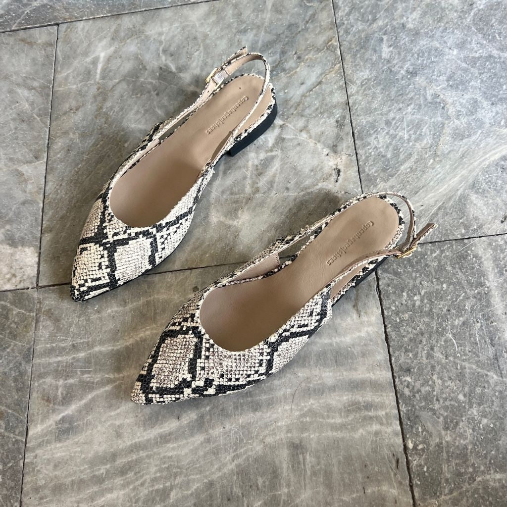 COPENHAGEN SHOES FOREVER AND EVER Ballet flats 500 BLACK/CREAM