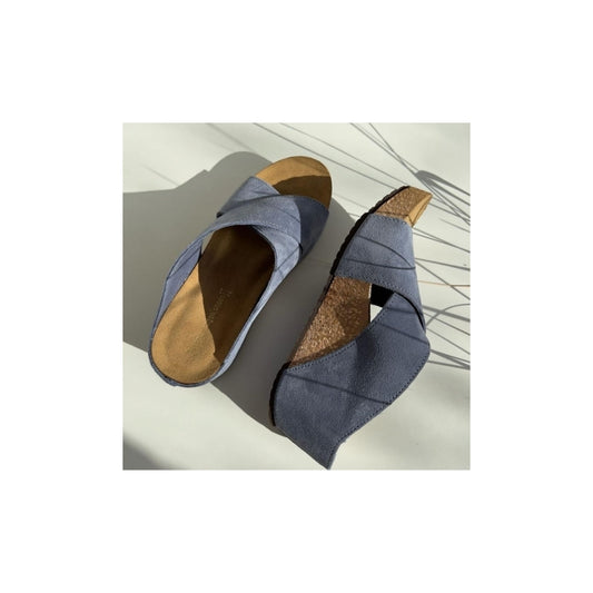 COPENHAGEN SHOES FRANCES 23 Suede Wedge sandals 00061 JEANS U38