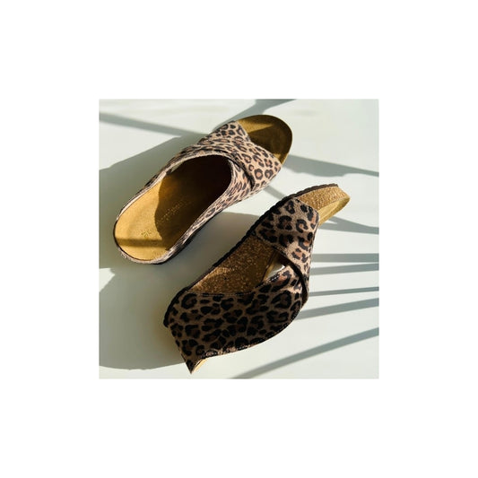 COPENHAGEN SHOES FRANCES LEOPARD 23 Wedge sandals 048 Brown leopard