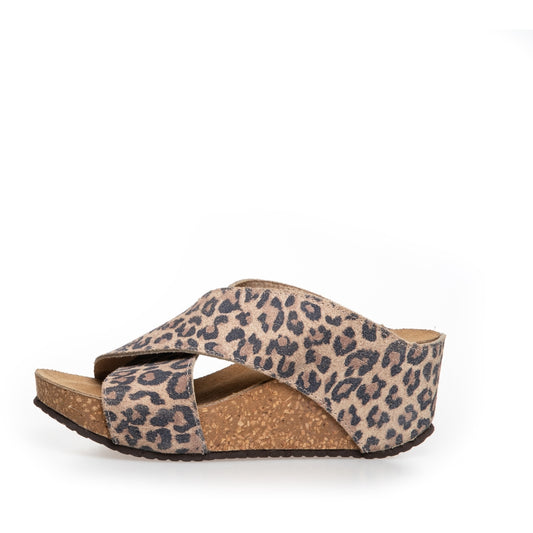 COPENHAGEN SHOES FRANCES LEOPARD 23 Wedge sandals 048 Brown leopard