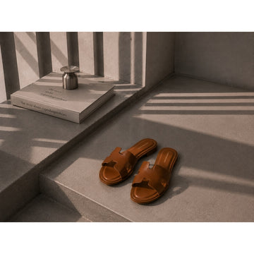 COPENHAGEN SHOES IVY - LEATHER Slippers 0241 COGNAC
