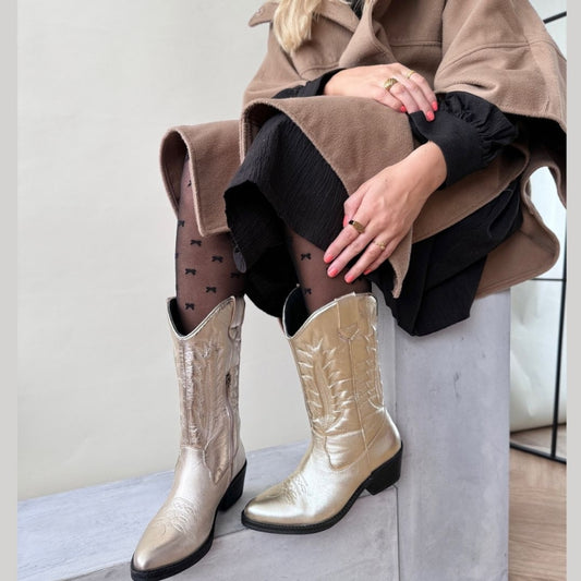 COPENHAGEN SHOES KEEP YOUR POWER - METALLIC Boots 012 Gold metallic