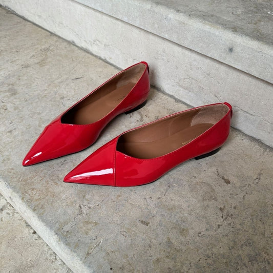 COPENHAGEN SHOES MAKE PASSION PATENT Ballet flats 124 RED PATENT
