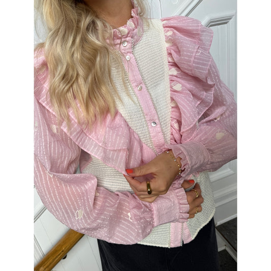 STORIES FROM THE ATELIER by COPENHAGENSHOES PARADISE SHIRT SHIRT 0704 ROSA/WHITE
