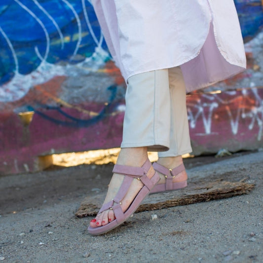 COPENHAGEN SHOES PEACE suede Sandals 147 Rosa