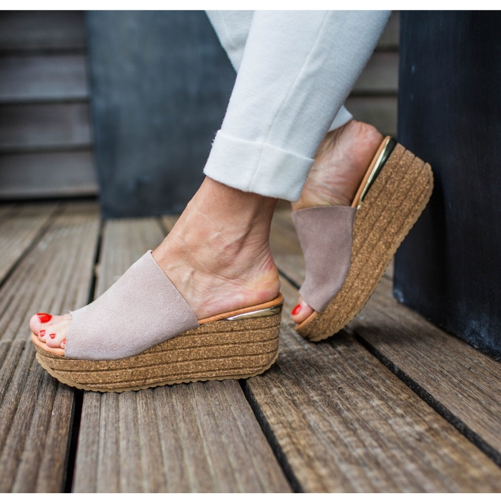 COPENHAGEN SHOES SISSEL Wedge sandals 002 Beige