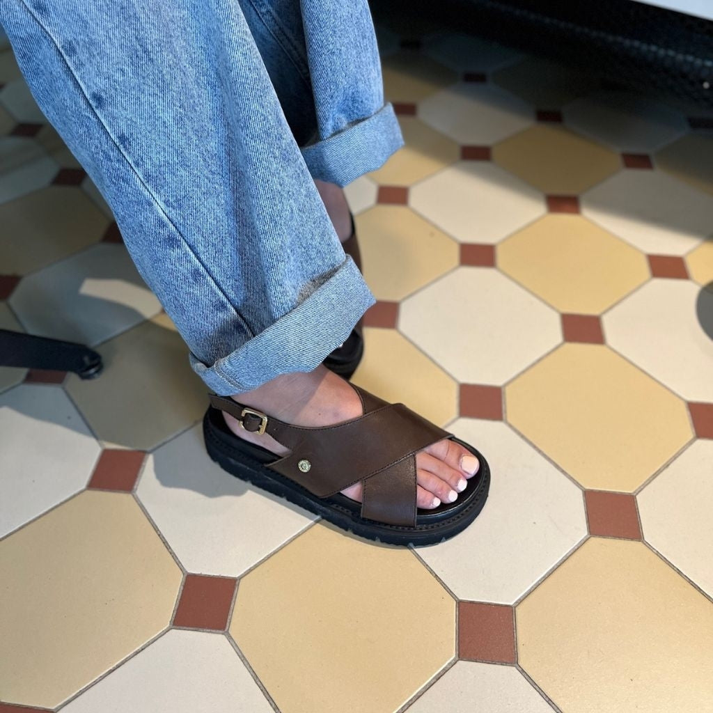 COPENHAGEN SHOES SUMMERTIME Sandals 0018 DK BROWN