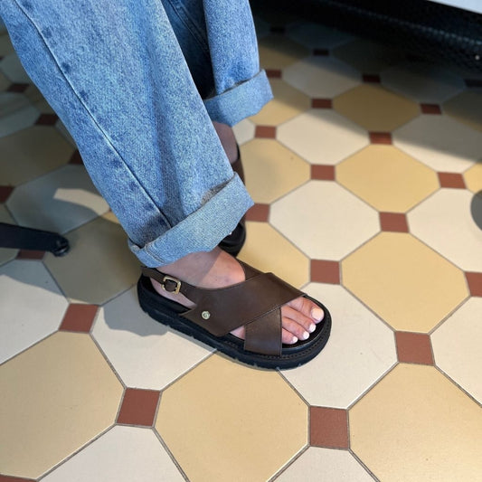 COPENHAGEN SHOES SUMMERTIME Sandals 0018 DK BROWN