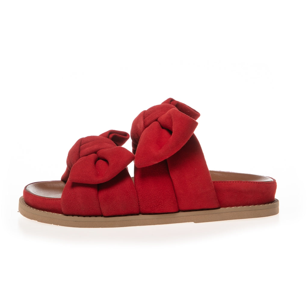 COPENHAGEN SHOES SUMMER DREAM SUEDE Slippers 0016 RED