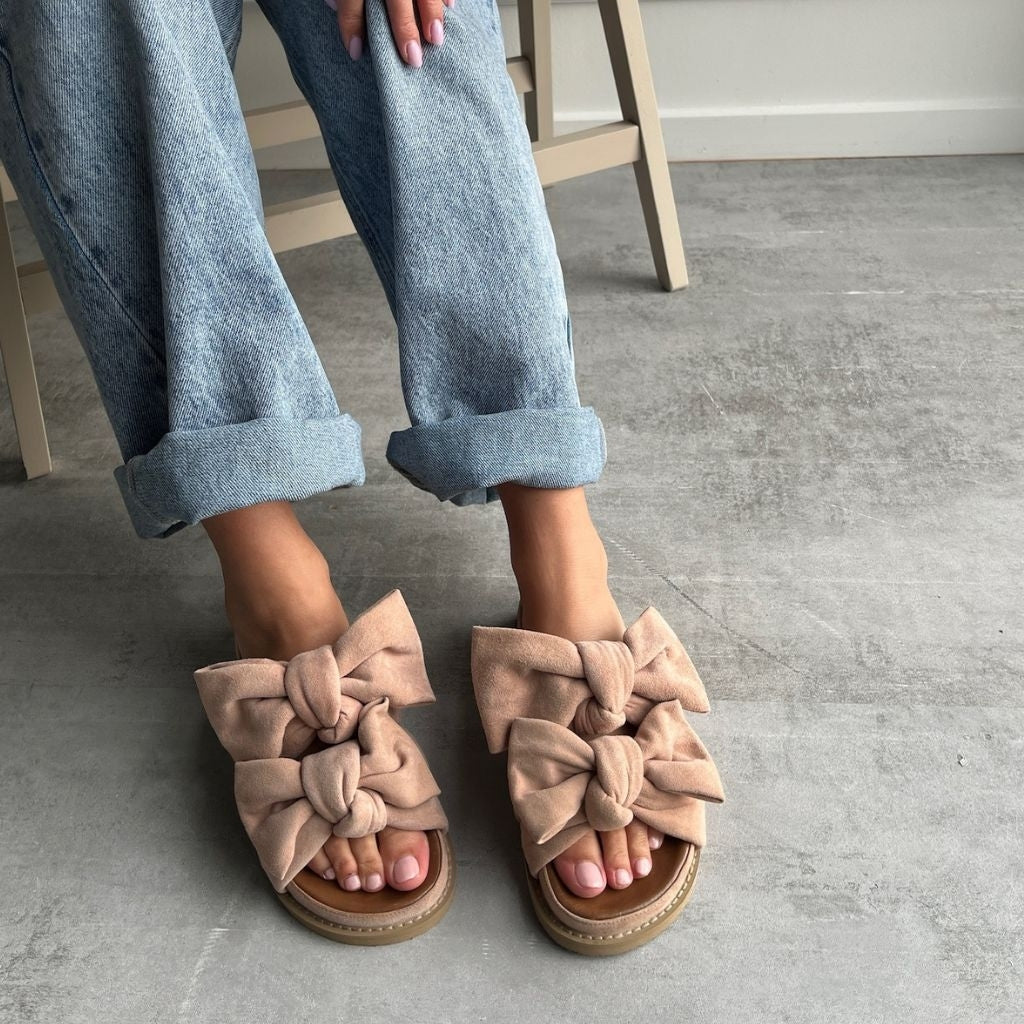 COPENHAGEN SHOES SUMMER DREAM SUEDE Slippers 0300 PAPAYA