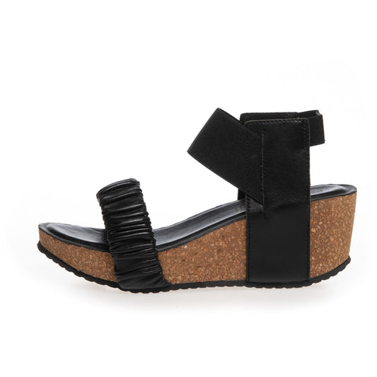 COPENHAGEN SHOES THE MOMENTS Wedge sandals 0001 BLACK