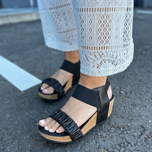 COPENHAGEN SHOES THE MOMENTS Wedge sandals 0001 BLACK