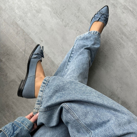 COPENHAGEN SHOES THE NUMBER - DENIM Ballet flats 0025 BLUE
