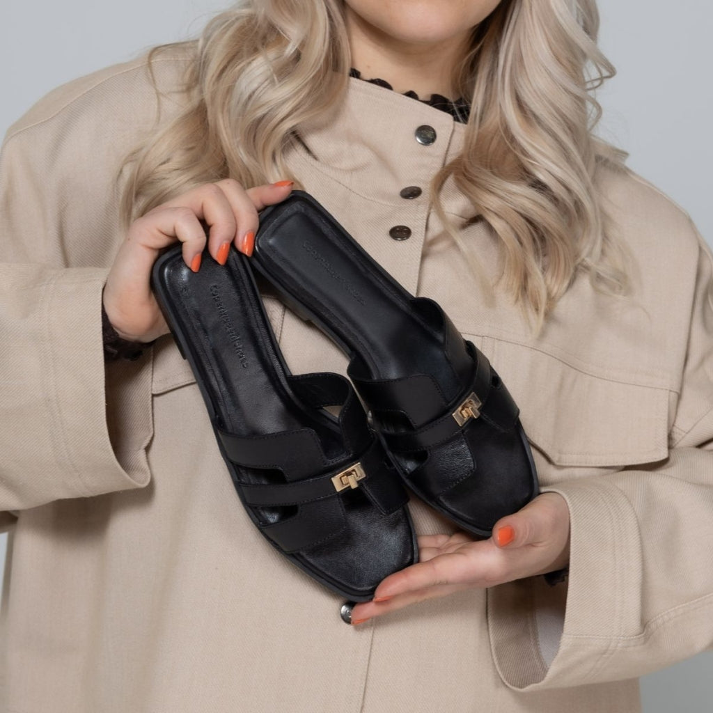 COPENHAGEN SHOES WOMEN'S WORLD Slippers 0003 BLACK