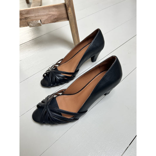 COPENHAGEN SHOES ALL I NEED LEATHER Stilettos 001 Black