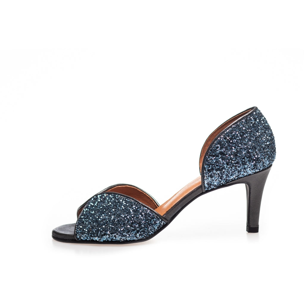 Navy glitter court shoes online