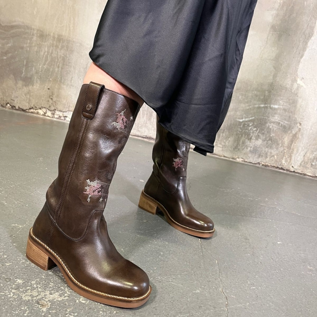 COPENHAGEN SHOES ABOUT US Long boot 0012 BROWN