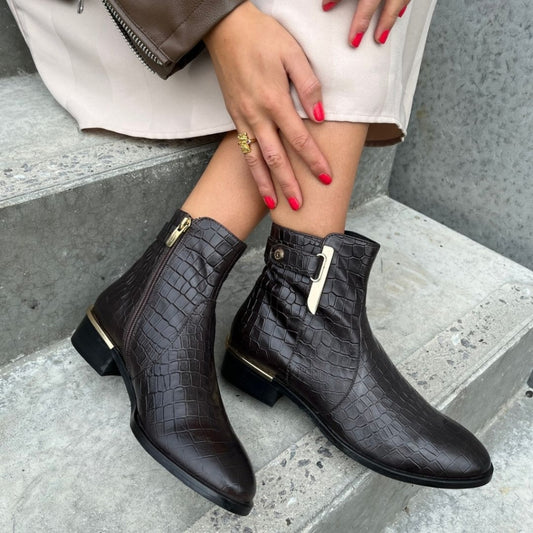 COPENHAGEN SHOES ALLISA CRC. 22 Boots 004 Dark brown