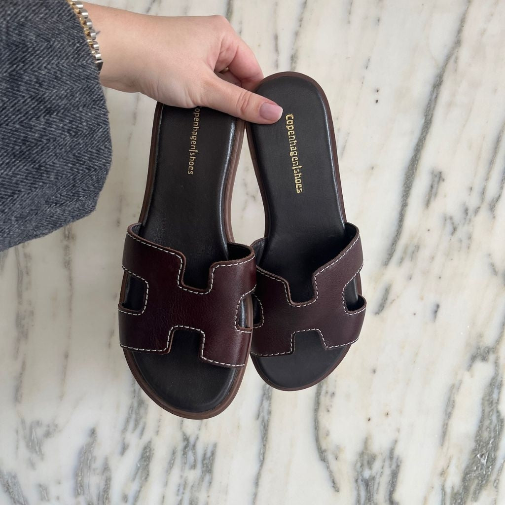 COPENHAGEN SHOES ALL FOR LOVE Slippers 0012 BROWN