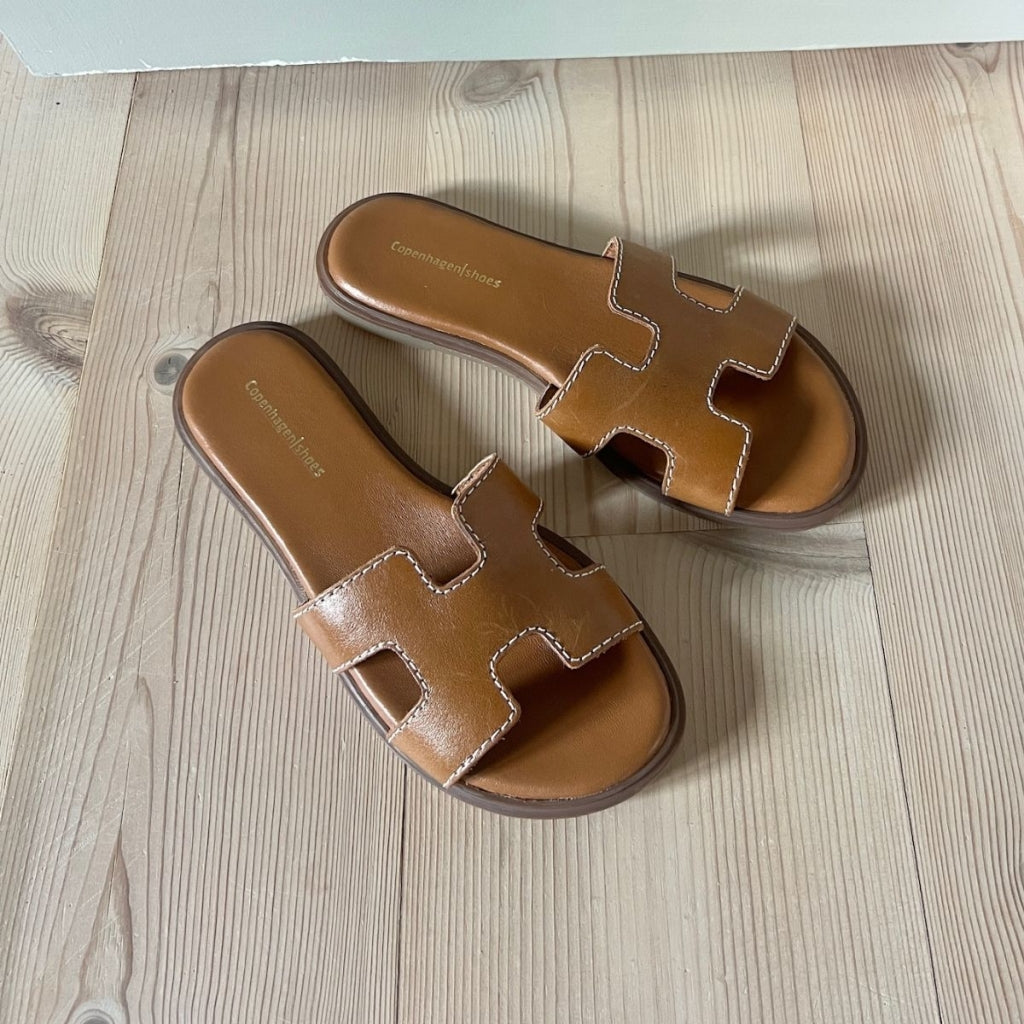 COPENHAGEN SHOES ALL FOR LOVE Slippers 0241 COGNAC