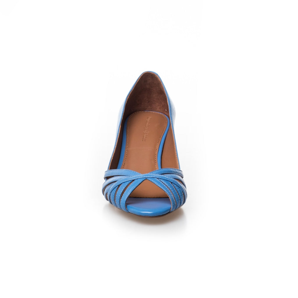 COPENHAGEN SHOES ALL I NEED LEATHER Stilettos 1202 ELECTRIC BLUE