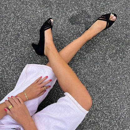 COPENHAGEN SHOES ALL I NEED SUEDE Stilettos 001 Black