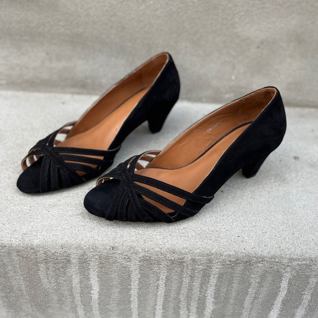 COPENHAGEN SHOES ALL I NEED SUEDE Stilettos 001 Black