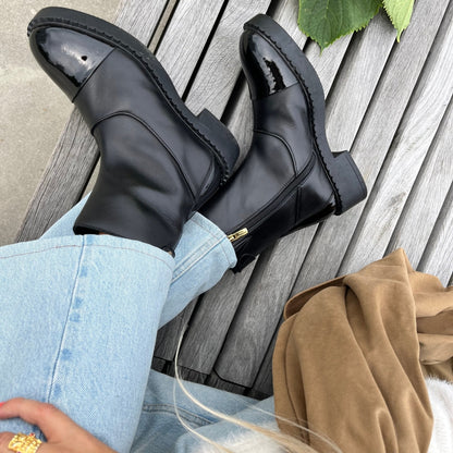 COPENHAGEN SHOES AMIE BOOTS PATENT Boots 0011 BLACK PATENT