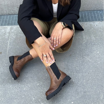 COPENHAGEN SHOES ANKLE BOOT Boots 0500 BROWN/BLACK