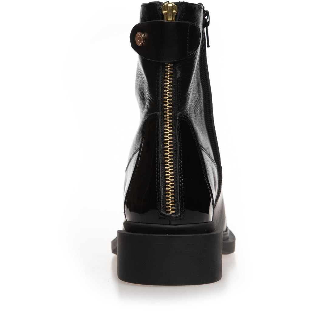 COPENHAGEN SHOES AS YOU SEE - PATENT TOE Boots 00010 BLACK W/PATENT TOE