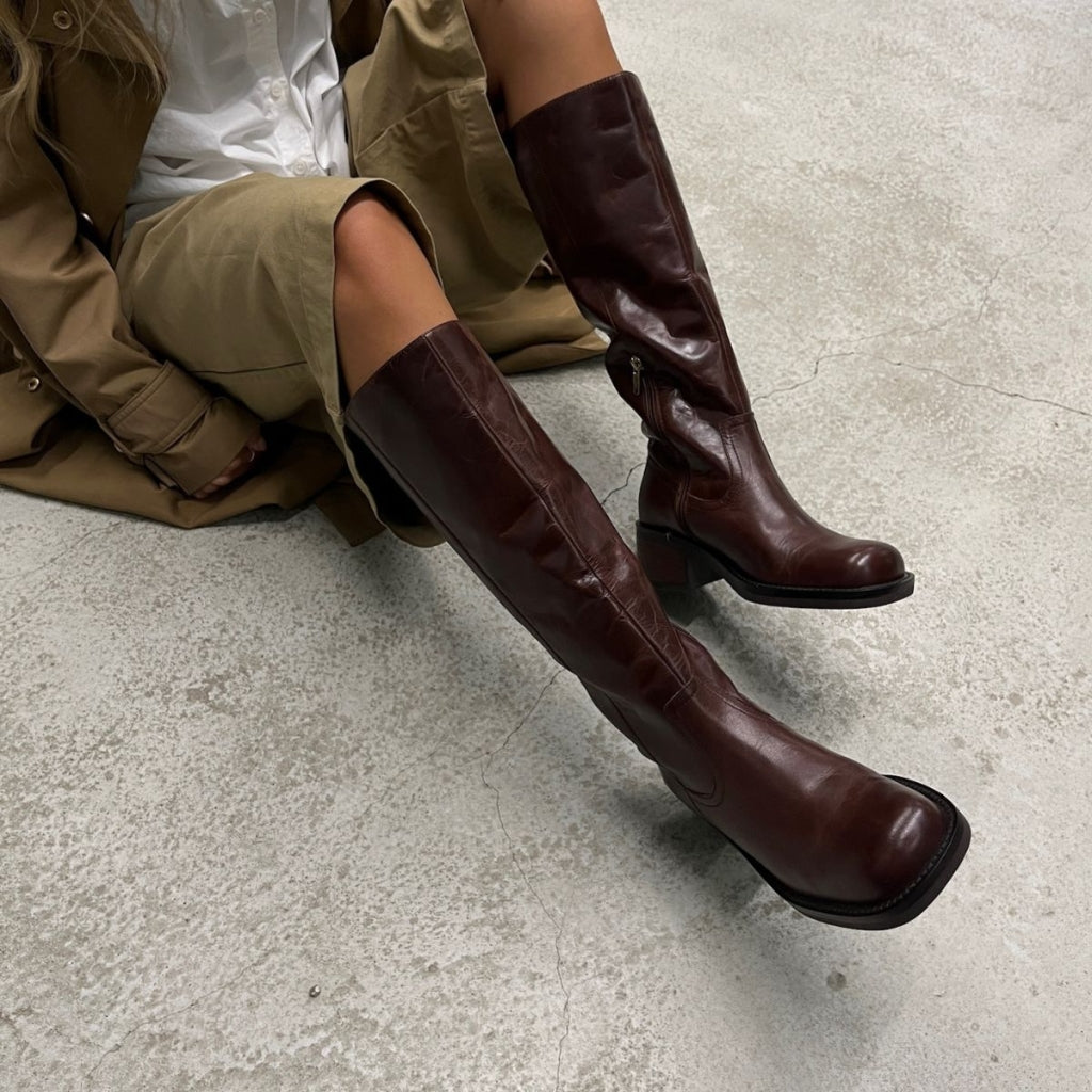 COPENHAGEN SHOES A REAL WOMAN'S WORLD Long boot 0012 BROWN