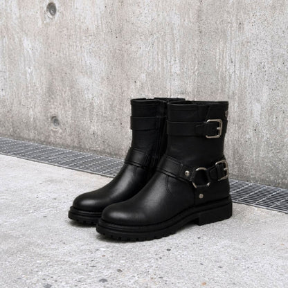 COPENHAGEN KIDS BIKER LOW (WR) Boots 0001 BLACK