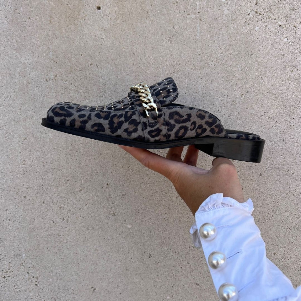 CANDY GIRL 103565 - Grey Black Leo – Copenhagenshoes.com