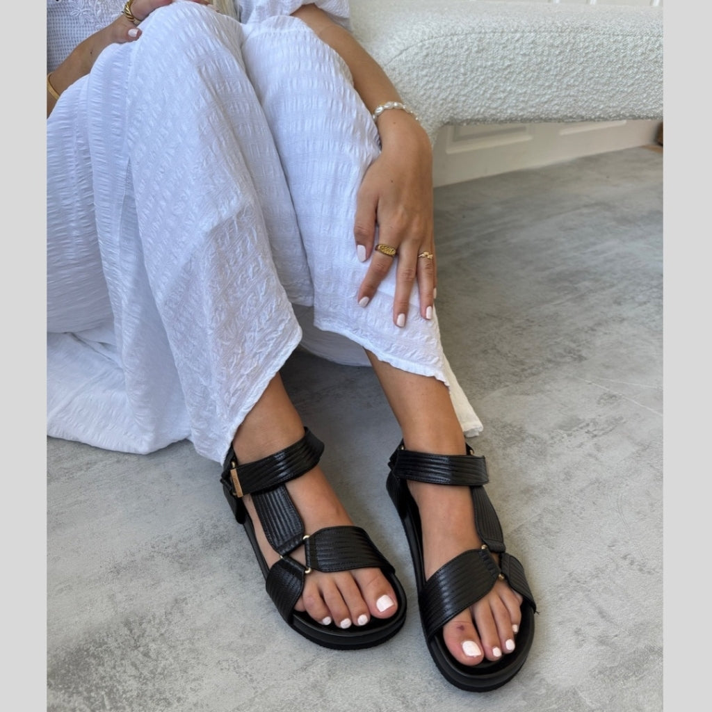 COPENHAGEN SHOES CARRIE LEATHER Sandals 0001 BLACK