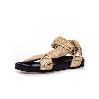 COPENHAGEN SHOES CARRIE MOON Sandals 011 Gold Snake