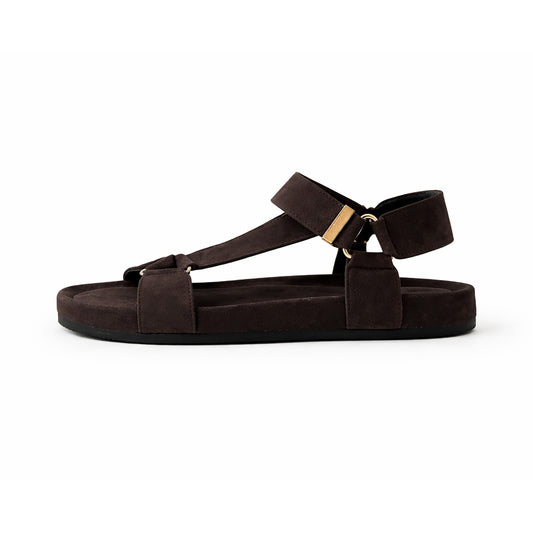 COPENHAGEN SHOES CARRIE SUEDE Sandals 129 DARK BROWN SUEDE