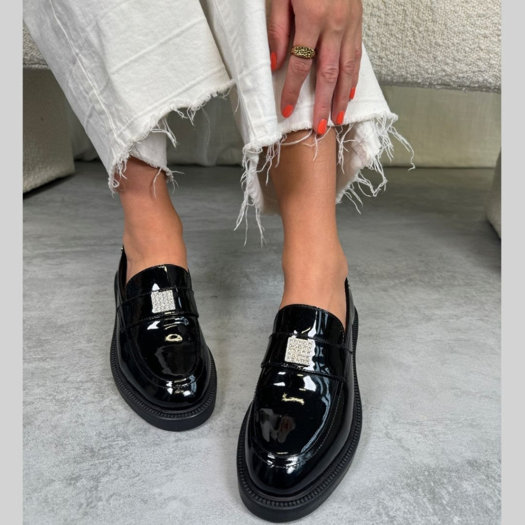 COPENHAGEN SHOES CARRY ME Loafers 0011 BLACK PATENT
