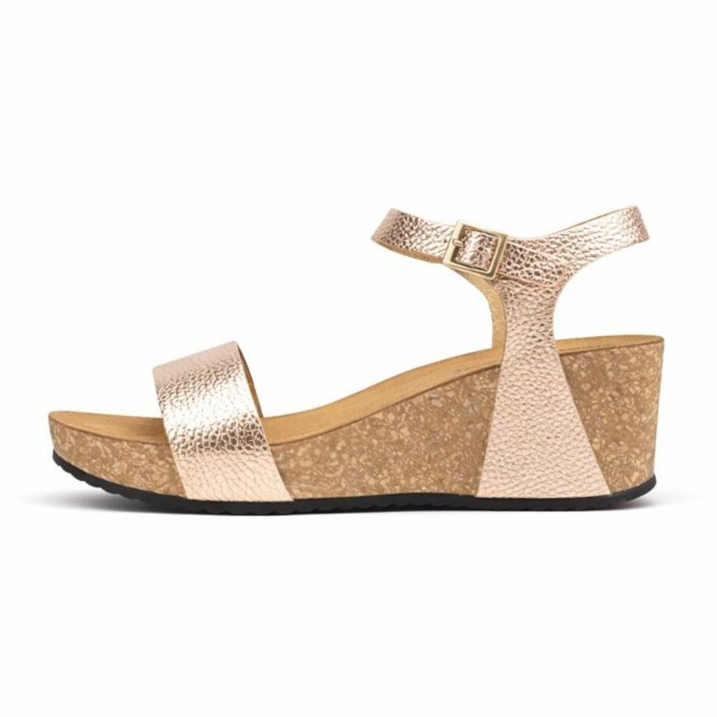 COPENHAGEN SHOES CINDY Wedge sandals 005 Gold