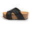 COPENHAGEN SHOES COCO Wedge sandals 0001 BLACK