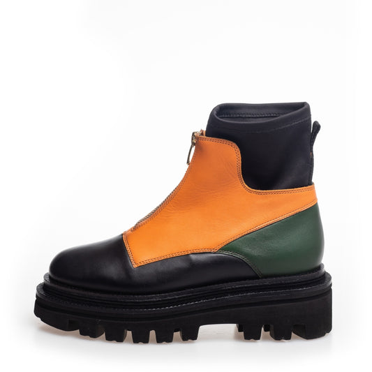 Copenhagen Shoes by Josefine Valentin COSY CHUNKY - Copenhagenshoes by Josefine Valentin Boots 2201 BLACK/GREEN