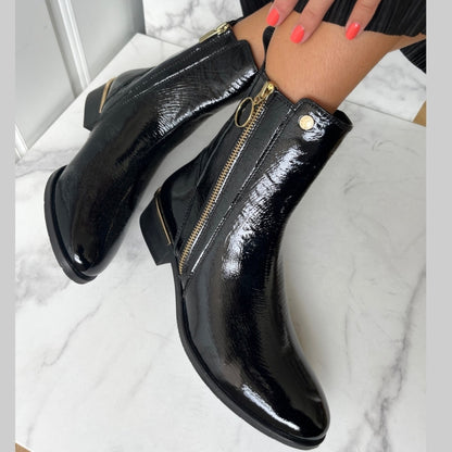 COPENHAGEN SHOES FEVER 22 PATENT Boots 038 Black patent