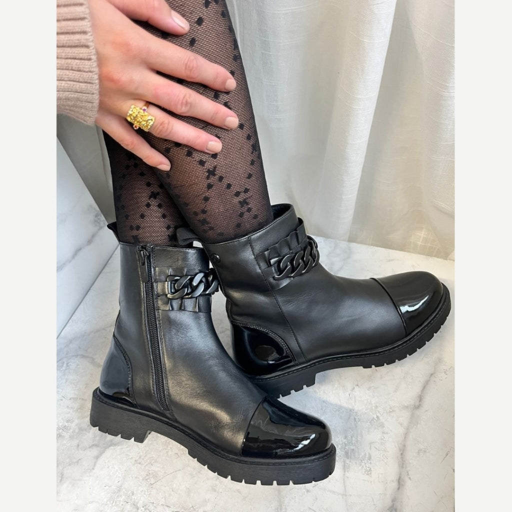 COPENHAGEN SHOES FLOWER CHILD Boots 0001 BLACK