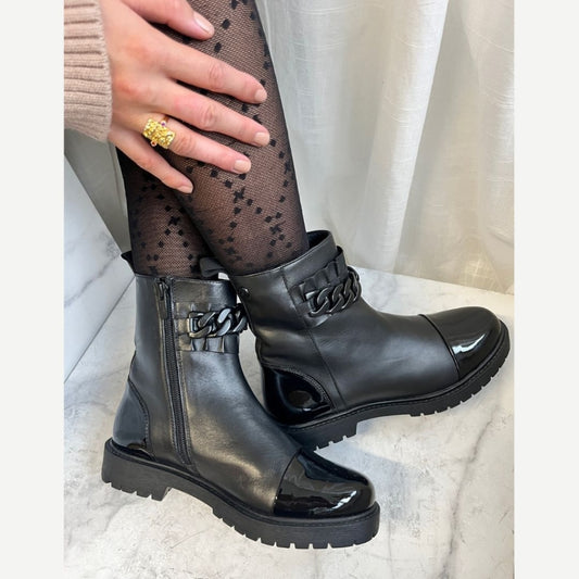 COPENHAGEN SHOES FLOWER CHILD Boots 0001 BLACK