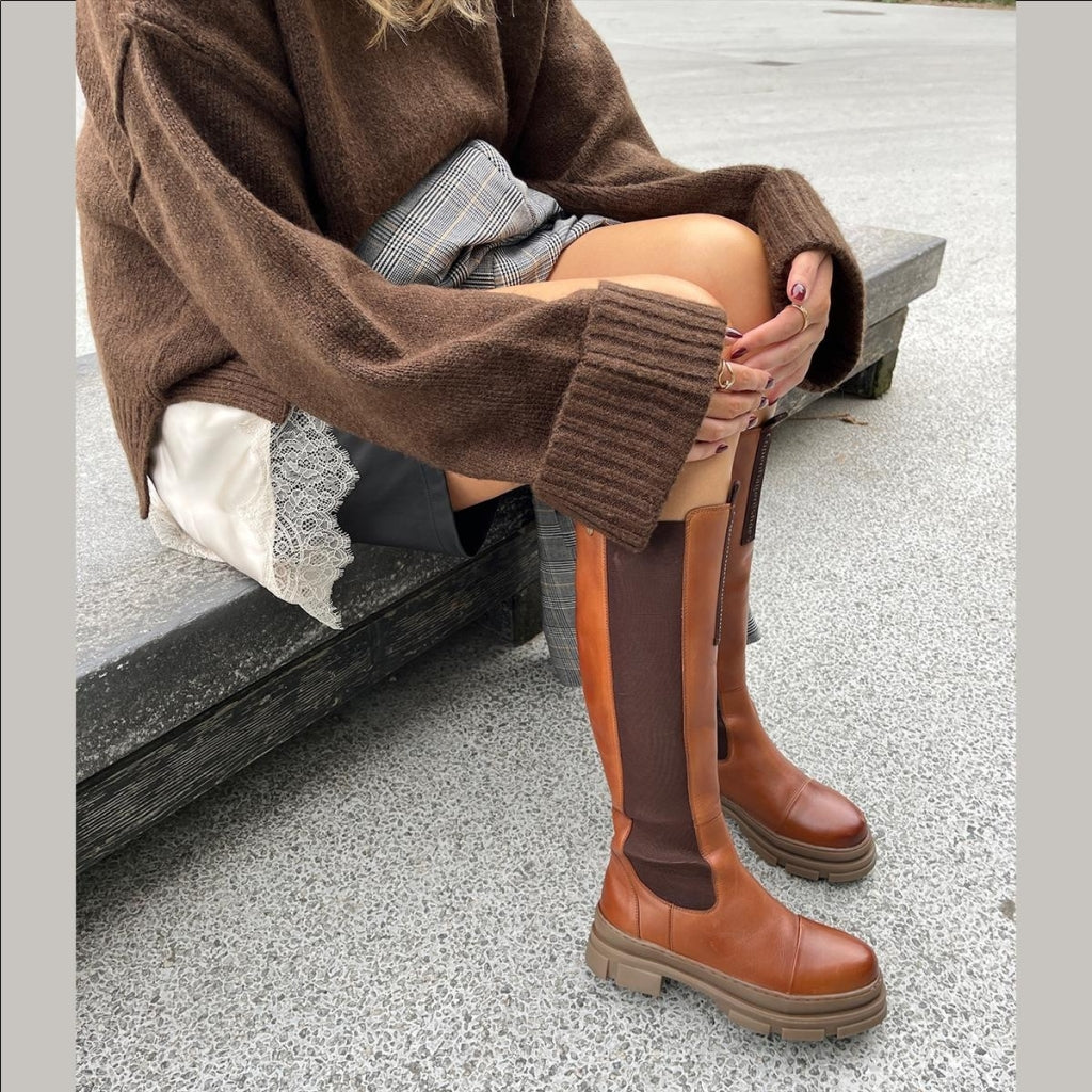 COPENHAGEN SHOES FOLLOW ME Long boot 0241 COGNAC