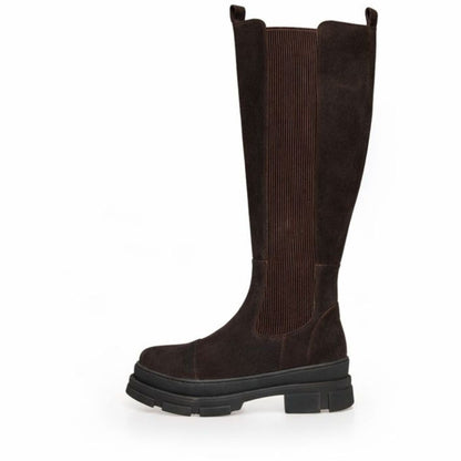COPENHAGEN SHOES FOLLOW ME AND MORE S. Long boot 004 Dark brown