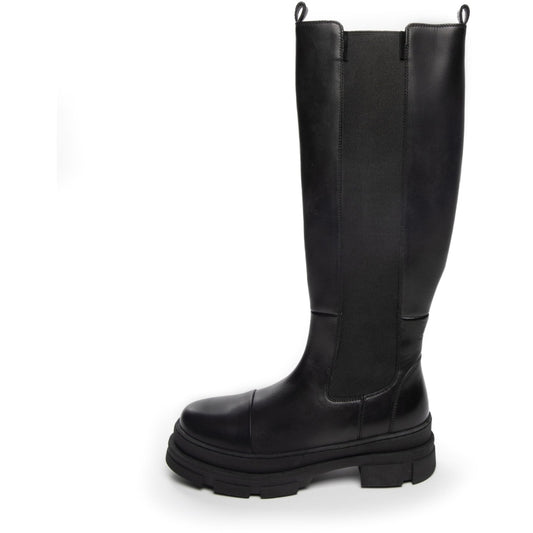 COPENHAGEN SHOES FOLLOW ME ZIPPER Long boot 002 Black (with black stiches)