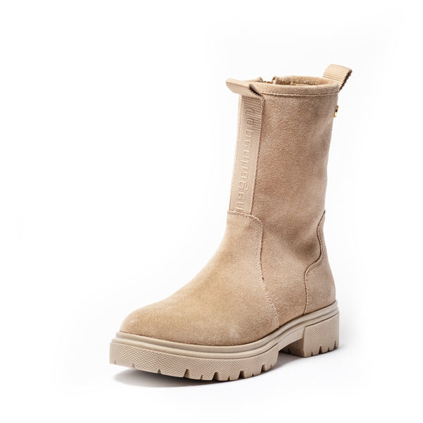 COPENHAGEN KIDS FOREST FOR GLAM GIRL SUEDE FUR (WR) Boot 0002 BEIGE
