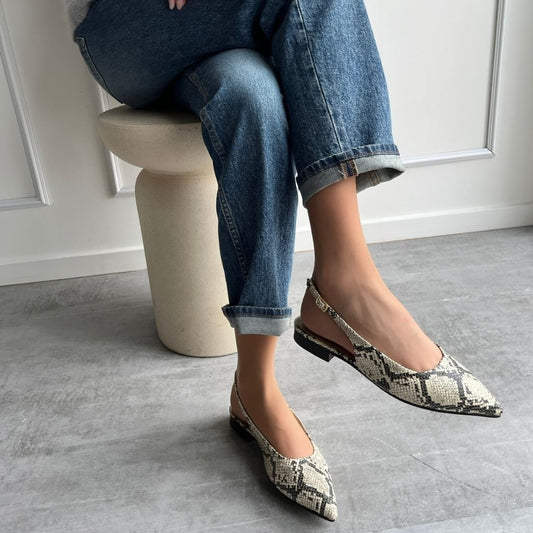 COPENHAGEN SHOES FOREVER AND EVER Ballet flats 500 BLACK/CREAM