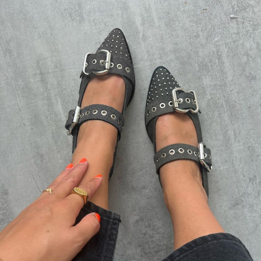 COPENHAGEN SHOES FUTURE VIBES Ballet flats 0262 BLACK DENIM